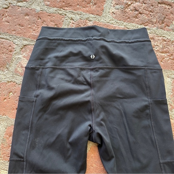 Tavi 7/8 Tie Waist Pocket Tight Leggings Yoga Pants Black Size Large - Picture 11 of 16